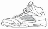Jordan Coloring Air Shoes Pages Drawing Shoe Lebron Template James Printable Sketch Nike Force Michael Tennis Retro Low Jordans Sneakers sketch template