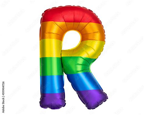 Rainbow Helium Balloon Letter R Rainbow Flag Symbol Gays And Lesbians