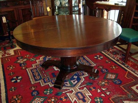 mahogany dining table federal empire style  leaves