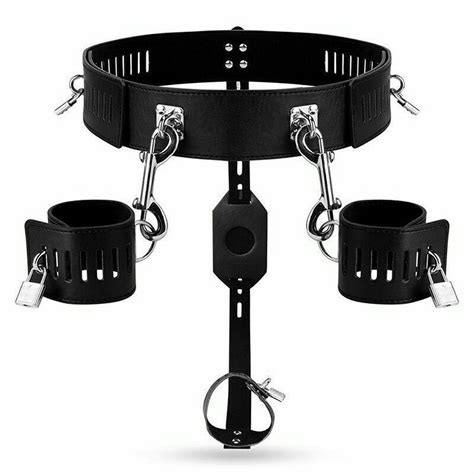 Bdsm Handcuffs Wrist Cuffs Bondage Harness Lockable Fetish Male