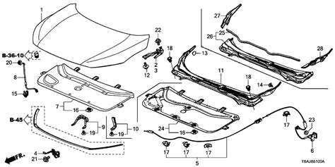 tba  genuine honda wire assyhood fr