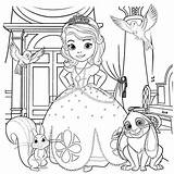 Sofia Coloring Princess Pages Popular sketch template