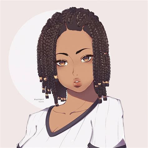 Aesthetic Female Cartoon Characters With Black Hair Hair Style