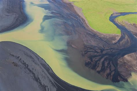 aerial view  river estuary  delta photograph  peter adams pixels