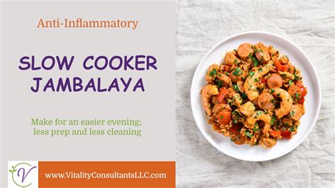 slow cooker jambalaya vitality consultants