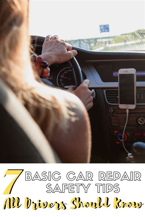 basic car repair safety tips  drivers
