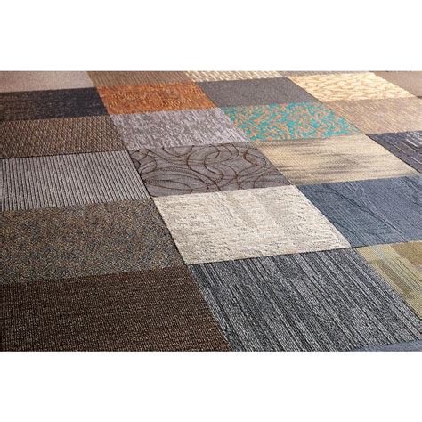 trafficmaster versatile assorted residentialcommercial     peel  stick carpet tile