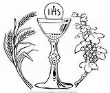 Communion Chalice Coloring Eucharist Pages First Drawing Clipart Wheat Printable Template Grapes Cup Getdrawings Color Wafer Grape Getcolorings Vine Cross sketch template