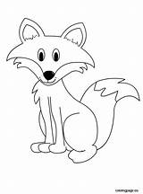 Coloring Fox Pages Baby Cartoon Cute Kitsune Colouring Red Head Foxes Kids Color Arctic Sheet Getcolorings Animal Pa Printable Print sketch template