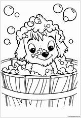 Cute Puppy Pages Coloring Surging Color Print Kids sketch template