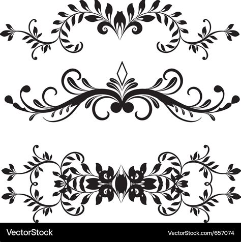 floral design elements royalty  vector image