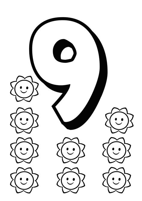 coloring pages  numbers   printable numbers colo vrogueco