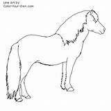 Newfoundland Pony Stallion Coloring Pages Mummers Own Color Kids Line Index Template Choose Board Drawing sketch template