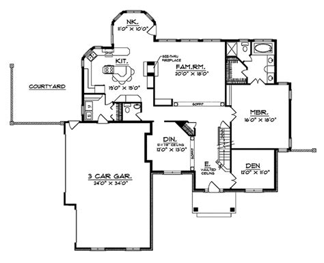 rogue river traditional home plan   shop house plans