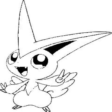pokemon victini coloring pages