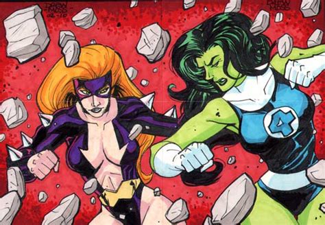 She Hulk And Titania Battle Superhero Catfights Female Wrestling