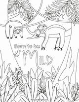 Sloth Coloring Pages Printable Activities Color Rainforest Cute Party Addition Adorable Fun These Great Just Make Printables sketch template