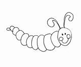 Coloring Pages Kids Printable Caterpillar Toddlers Easy Spring Print Bug Crafts Activities Colouring Worksheets Printables Craft Worm دوده Drawings Cute sketch template