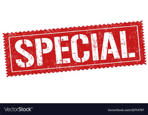special sign  stamp royalty  vector image