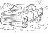 Coloring Truck Chevy Pages Road Off Boys sketch template