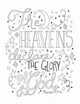 Glory God Heavens Declare Coloring Pages Colouring Sheet Afkomstig Drive Van Google sketch template