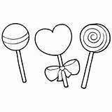Coloring Lollypops Three Pages Surfnetkids sketch template