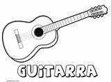 Guitarras Dibujos Guitarra Musicales Instrumentos sketch template