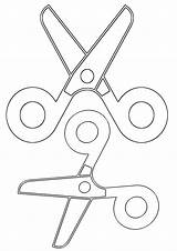 Scissors Coloring Pages sketch template