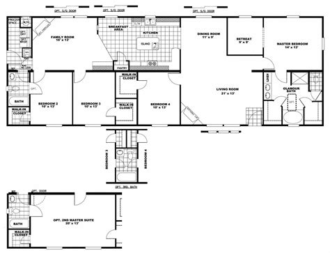 mobile home floor plans   master suites floorplansclick