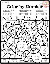 Color Number Coloring Pages Math Addition Code Subtraction Worksheets Spring Grade Worksheet First 1st Kindergarten Printable Pixel Colors Algebra Fun sketch template