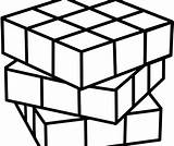 Cube Rubik sketch template