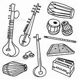 Instrument Music Depositphotos Instrumentos Tabla Bansuri St2 Vektor sketch template