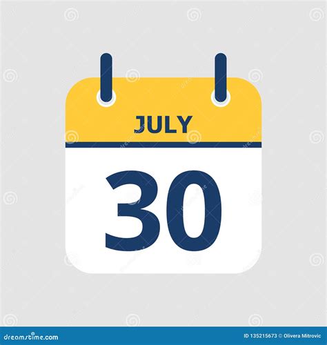 calendar   july stock vector illustration  background