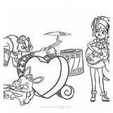 Enchantimals Coloring Pages Preena Jayla Xcolorings sketch template