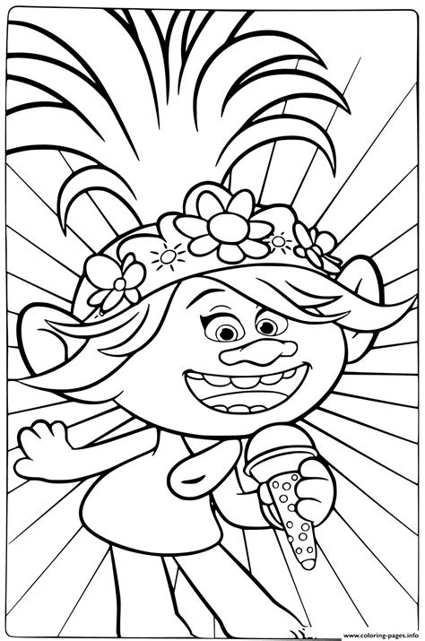 trolls  world  sing  beautiful song coloring pages printable
