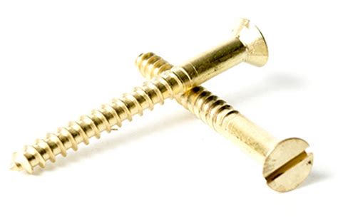 12 Brass Slotted Flat Head Wood Screw The Nutty Company Inc