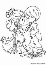 Coloring Precious Moments Wedding Pages Couple Kids Colorear Color Dance Book Para Printable Family Colouring Sheets Couples Bride Groom Svg sketch template