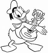 Pages Coloring Donald Duck Playing Guitar Clipart Cliparts Ukulele Girl Colouring Printable Angel Clip Stimpy Ren Hero Sheet Color Guardian sketch template