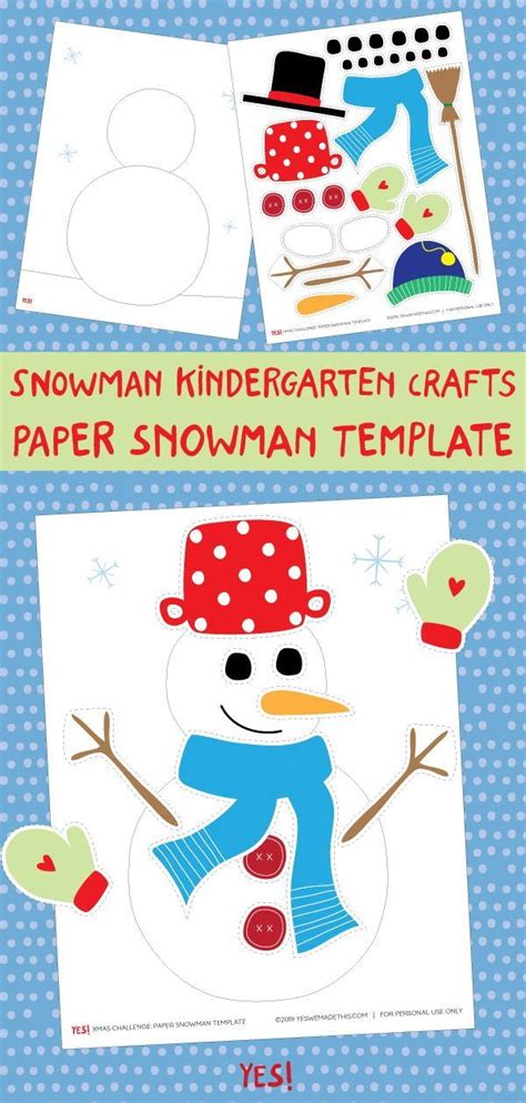 build  paper snowman    printable