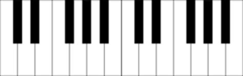 blank piano keyboard printout clipart