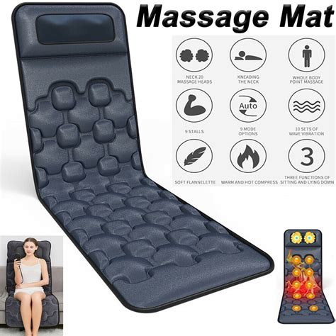 Imeshbean Massage Mat Back Heating Pad Full Body Massage Pad 16