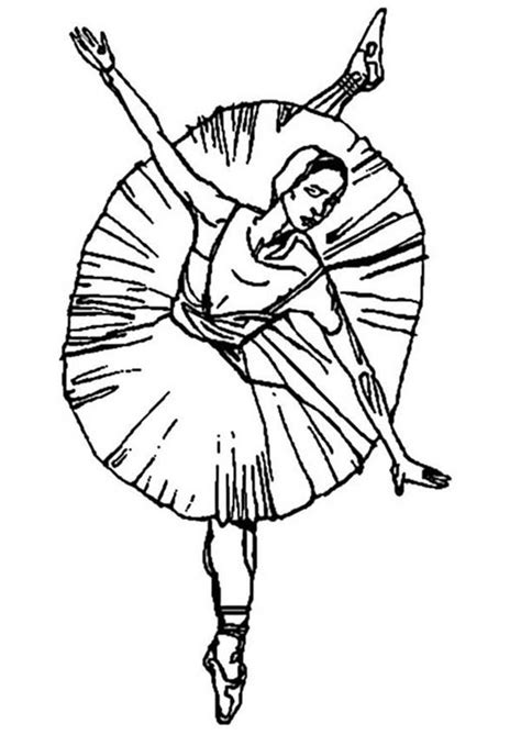 ballerina dancing  ballet performance coloring page color luna