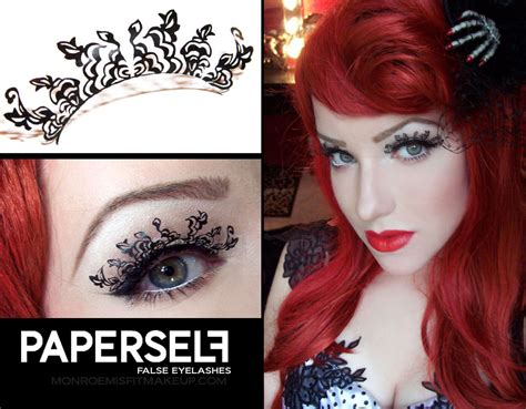 monroe misfit makeup beauty blog paperself false eyelashes