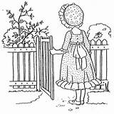 Holly Hobbie Coloring Pages Original Vintage Fun Kids Printable Embroidery Kay Sarah Colouring Stamps Votes Digital Books Redwork Popular Book sketch template