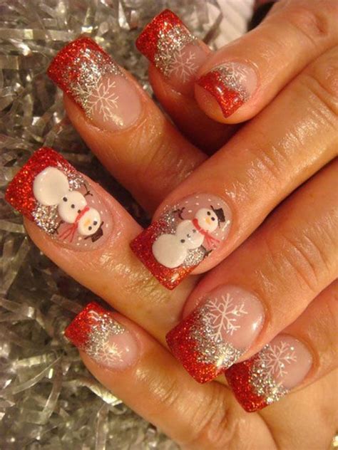 winter gel nail art designs ideas trends stickers   fabulous nail art designs