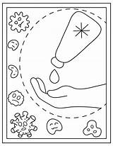 Germs Germ Printable Washing Hand sketch template