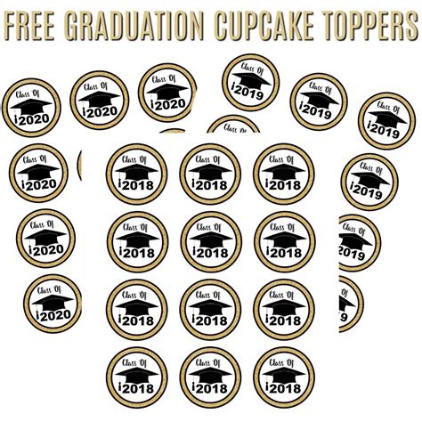 printable cupcake toppers graduation printable blank world