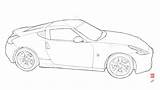 Nissan Drawing Sketch Fairlady 240sx Drawings Gtr Coloring 370z Pages Template Paintingvalley sketch template