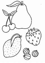 Coloring Fruits Vegetables Vegetable sketch template
