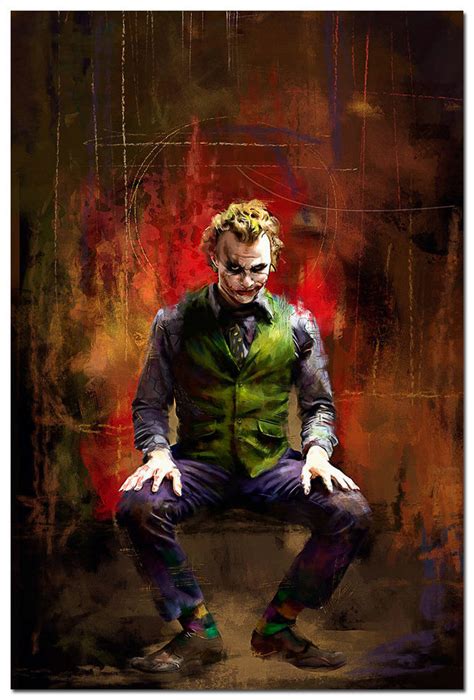 Batman Joker The Dark Knight Rises Movie Silk Poster Art